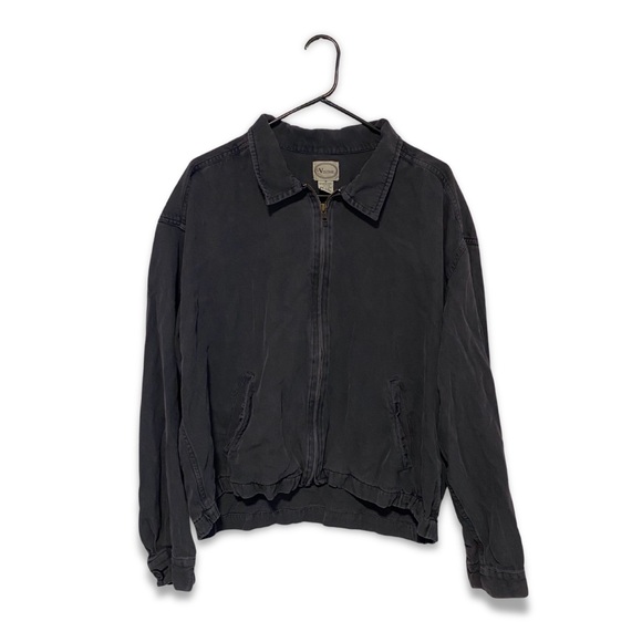 Visitor Other - Vintage Visitor Men's Jacket 100% Silk Minimalist Workwear Y2K MEDIUM